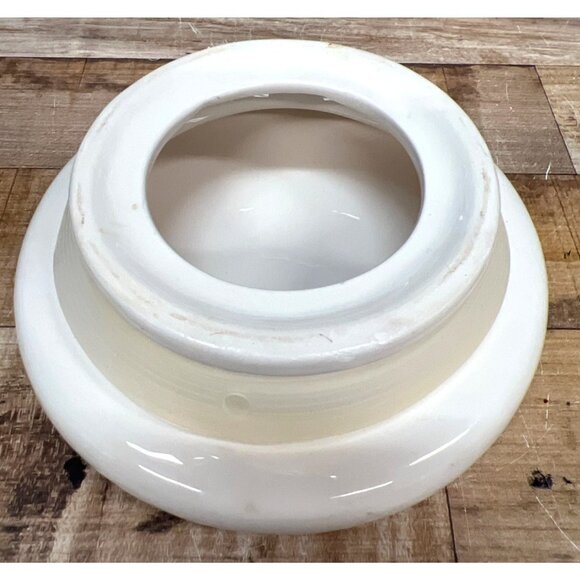 Vintage Glass Santa Claus Cookie Jar With Ceramic Lid - Picture 5 of 8